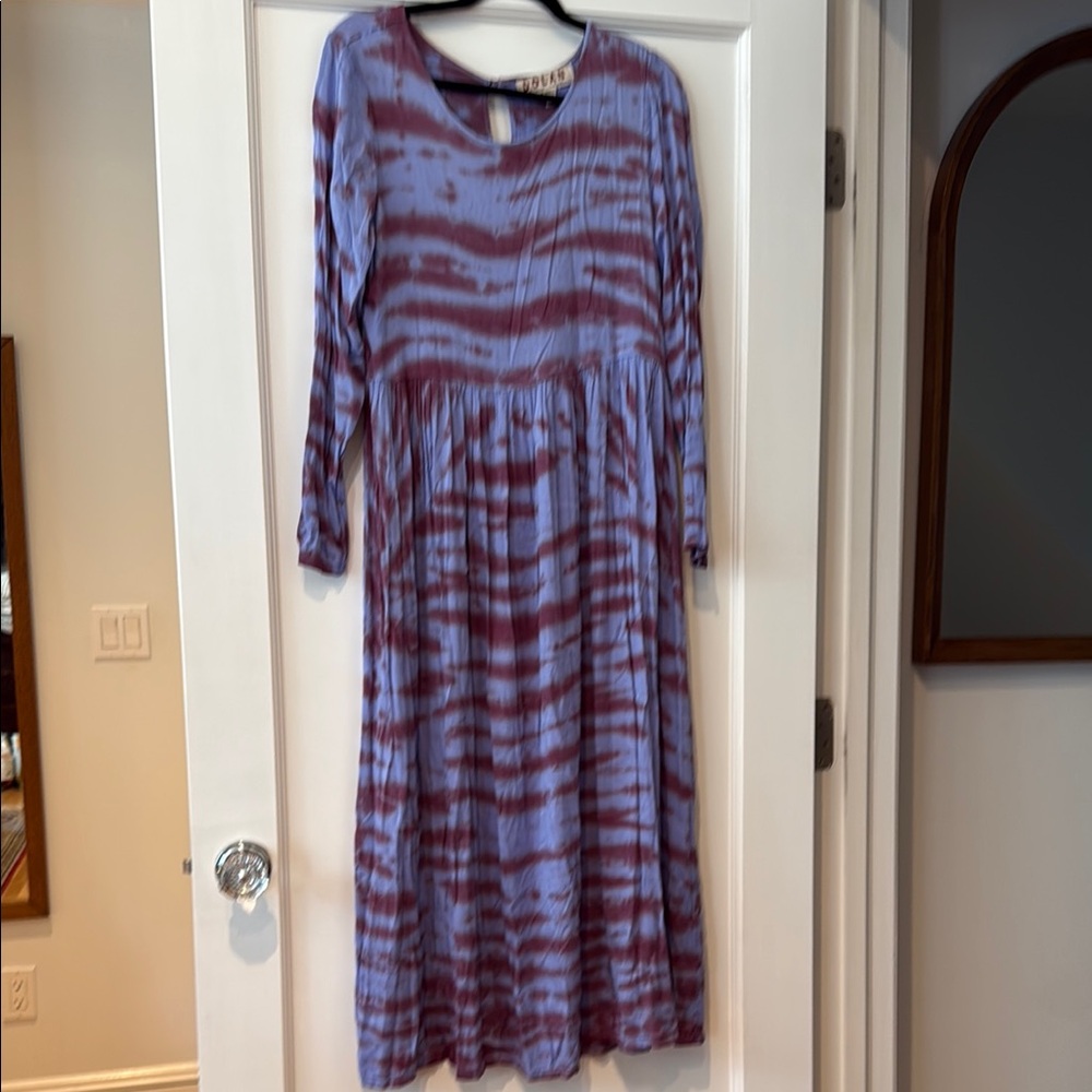 Dolan Blue and Red Long-Sleeve Sundress